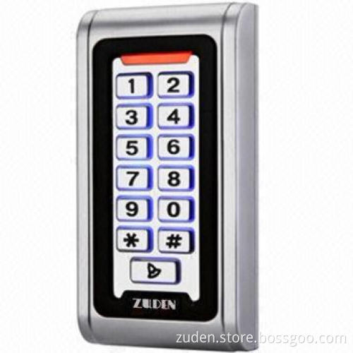 Waterproof Access Control System with 2000 Memory Card Capacity, Blue Backlight and Built-in Reader